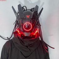 Cyberpunk Mask Music Festival Accessories Cosplay Party Glowing Mask Cool led Helmet Mask