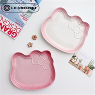 French LE CREUSET ceramic dessert plate HelloKitty tableware 2 plates