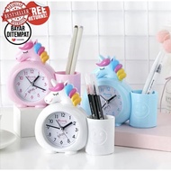 Unicorn Desk Alarm Clock/Pencil Case Type 7050 Alrm