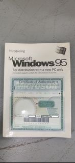 Microsoft Windows 95 CD with Certification