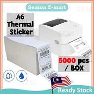 5000pcs Thermal Sticker A6 Paper Roll Fold Stack Airway Bill Sticker Thermal Label AWB Consignment Note 订单打印纸 TS01B