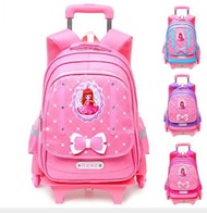 School Bag With Wheels Kids School Trolley Bag For Girls School Rolling Backpack Bags Children School Wheeled Backpack Mochilas