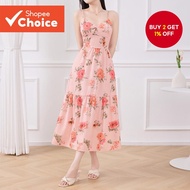 Women Casual Floral Pocket Pattern Spring/Summer Multicolor Dress L135A2D334