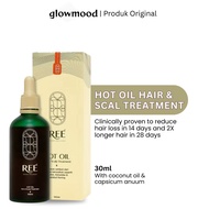 Ree Derma Wellness Hot Oil Hair & Scalp Treatment | Coconut Oil Penumbuh Rambut 100 ml