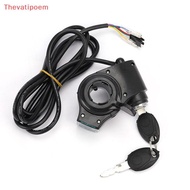[Thevatipoem] 12V/24V/36V/48V/60V/72V Throttle Ebike With Battery Power Display Thumb Grips HOT