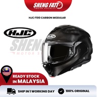 HJC F100 Helmet Carbon Full Face Helmet Multi System Motor Visor  Keselamatan Full Face Superbike SI