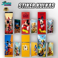 KUL 6-MICKEY MOUSE FRIDGE STICKER CARTOON FRIDGE STICKER/ 1 DOOR FRIDGE 2 DOOR FRIDGE STICKER LATEST
