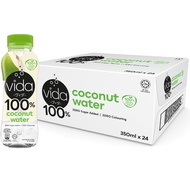 Vida 100% Coconut Water 350ml x 24 Zero Sugar Added Zero Colouring