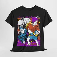Men's 100% Cotton Round-Neck Short-Sleeve T-Shirt with 【GeGeGe no Kitaro】Cartoon Print