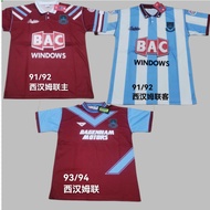 Retro Jersey 1991 1992 1993 1994 West Ham Football Jersey High Quality Football Shirt