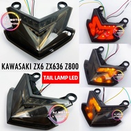 KAWASAKI ZX6 ZX636 Z800 2013-2017 TAIL LAMP LED WITH SIGNAL LIGHT BRAKE LAMPU BELAKANG 2014 2015 201