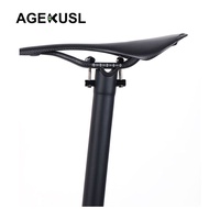 AGEKUSL Bike Seat Post Seatpost Carbon Fiber For Brompton 3 Sixty Fnhon United Trifold Folding Bike MTB 31.8mm 33.9mm 580mm