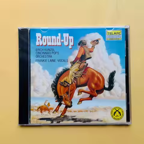 Erich Kunzel Cincinnati Pops "Round-Up" Western Orchestral Music CD Telarc Audiophile Dynamic Sound 