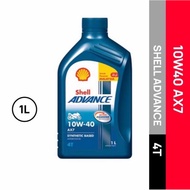 100% ORIGINAL SHELL AX7 10W40 MINYAK HITAM MOTOR OIL SHELL OIL MINYAK ENGINE SHELL ADVANCE