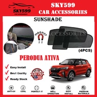 (Magnetic)Perodua ATIVA Epic Sunshade [4 PCS]