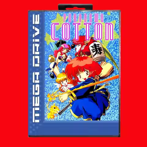 Panorama Cotton MD Game Card with EUR Box for 16 Bit Sega Megadrive Genesis system