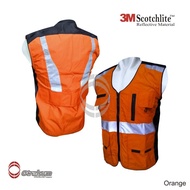 Rompi Parasut Hijau-Safety Vest ( Security,Lapangan. Proyek) JUMBO