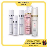 (ready stock) harga member -Skincare avenys. Rose poreless treament lotion. Serum avenys. Organic Cr