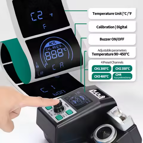 YIHUA SMD Tweezer Soldering Iron Kit 982 pro 2 IN 1 Desoldering Station for Electronic Repair Quick