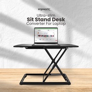 ERGOWORKS - EW-MT201 - Ultra-slim Sit Stand Desk Converter For Laptop
