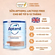 Sữa Aptamill Lactose free Anh 400g (0-12 tháng)