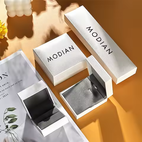 MODIAN Jewelry Ring Necklace Earrings Box