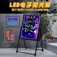 Papan pendarfluor LED, papan iklan elektronik, papan hitam bercahaya, papan iklan berdiri untuk gera