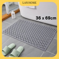 Non-slip Bath Mat 36*69 PVC Bath Mat Anti-Slip Bathroom Mat with Suction Cups and Drain Holes