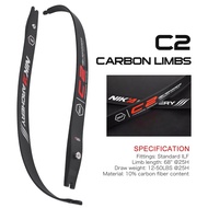 66/68Inch C2 Limb  Cornerstone Series 14LBS - 42LBS 10% Carbon Fiber Content Standard ILF Compatible