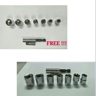 [FREE Accessories] Bosch 7pcs 5mm~13mm socket wrench screw adapter spanner