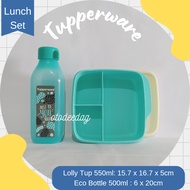 Tupperware Lunch Box Set Lunch Box Drinking Bottle Eco Bottle Square Lolly Tup AB