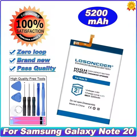 5200mAh For Samsung Galaxy Note 20 N980F SM-N980F SM-N980DS N980 Battery Note 20 5G SM-N981 EB-BN980