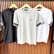 Stripe cuff pique Tshirt