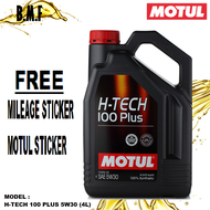 Motul H-tech 100 Plus SAE 5W30 Fully Synthetic Engine Oil (4L)