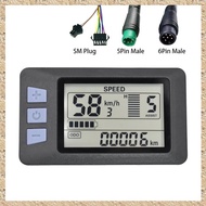 [r3jylk02.ph] P3H Electric Bike Meter Display Panel 24V 36V 48V 60V for Electric Scooter (6PIN)
