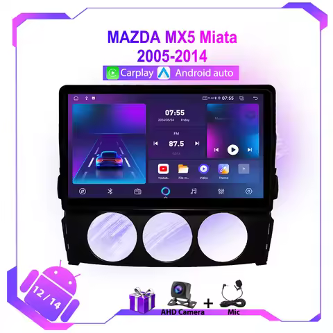8G+128G Car Radio For MAZDA MX5 Miata 2005-2014 Stereo Navigation GPS Multimedia Video Carplay Autor