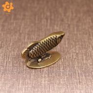 [utruiut0k] Mini Arowana Statue Fish Statue Incense Stick Holder Decorative Brass Tea Pet