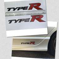 Sticker type r Honda civic fd Type R typeR pintu kiri kanan Honda civic fd MUGEN type R racing