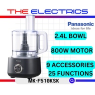 PANASONIC FOOD PROCESSOR WITH 9 ACCESSORIES FOR 25 FUNCTIONS MK-F510KSK / MK-F510