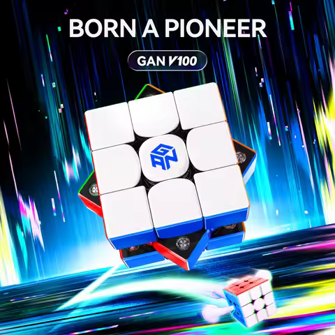 [JudyCube] GAN V100 Maglev UV 3X3 Magnetic Magic Cube Fidget Toys GAN V100 Leap Matte Year Of The Ho