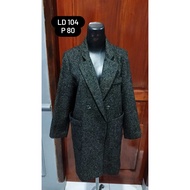 Wool blazer coat winter coat woman long coat