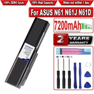 HSABAT 7200mAh Laptop Battery for Asus N53S N53J N53JQ A32-N61 A32-M50 N43 N61JQ N61 N61J N61Jq N61V