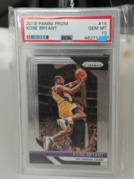 @包sf@ kobe bryant 2018 Panini Prizm psa 10 #15