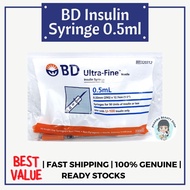 BD Ultra-Fine Needle Insulin Syringe 0.5ml 29G x 12.7mm 10s
