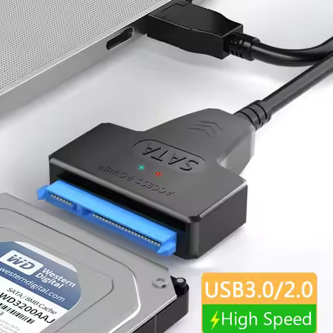 SATA to USB 3.0 / 2.0 Cable Up to 6 Gbps for 2.5 Inch External HDD SSD Hard Drive SATA 3 22 Pin Adap