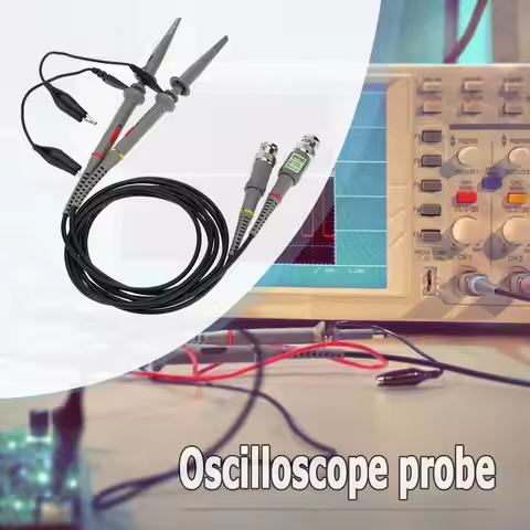 2pcs P6100 BNC Oscilloscope Probe Kit 100MHz 1X 10X Scope Analyzer Clip Probes