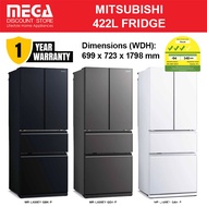 MITSUBISHI 442L 4-DOOR FRIDGE MR-LX55EY-GDS-P / MR-LX55EY-GBK-P / MR-LX55EY-GWH-P | 3 Ticks