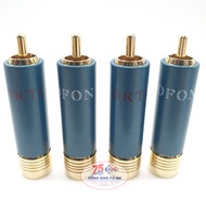 ĐẦU JACK HOA SEN ORTOFON GOLD 24K 8NX khóa chốt OD-10mm - JACK AV HI-END ORTOFON