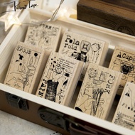 Wooden Stamp Decorating Diary, Bullet Journal