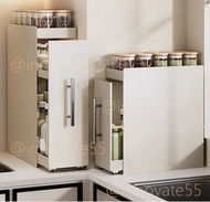 G0157新款抽拉式調味櫃  Kitchen Storage Cabinet #置物櫃 櫥櫃 多功能收納櫃 Storage Cabinet #夾縫櫃 枱邊櫃 窄邊櫃 置物架 廚房架 砧板架  Seas